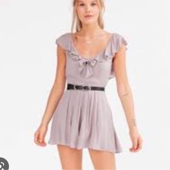 Kimchi Blue Pants - Kimchi Blue Urban outfitters purple ruffled romper